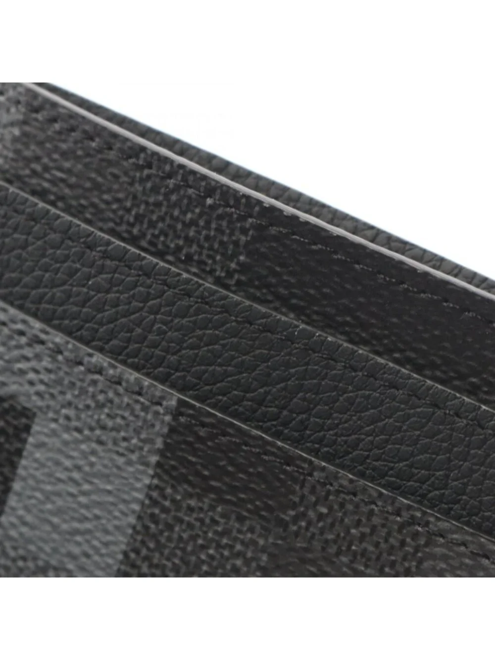 Louis Vuitton Card Case Holder Double Damoflage Leather